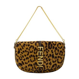 Fendi Dames, Tassen, Bruin, Maat: ONE Size Leer