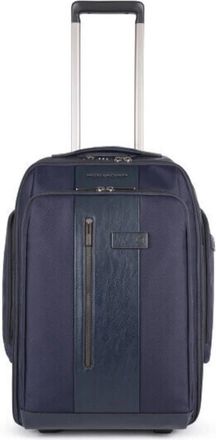 Piquadro Laptop en i Pad Trolley Rugzak van Gerecycled Stof - Dames - Rugzakken - Blauw - ONE Size - Polyester - Tassen