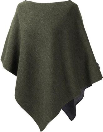 Mufflon Extra Poncho f&uuml;r Damen | oliv