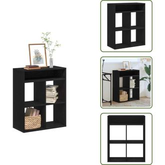vidaXL Libreria multifunzione - vidaXL Libreria Nera 66x31x80 cm in Legno Multistrato - Libreria per collezioni