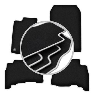 OEM Alfombrillas Carlux-silver Para Toyota Land Cruiser J150 Todoterreno (2009-)