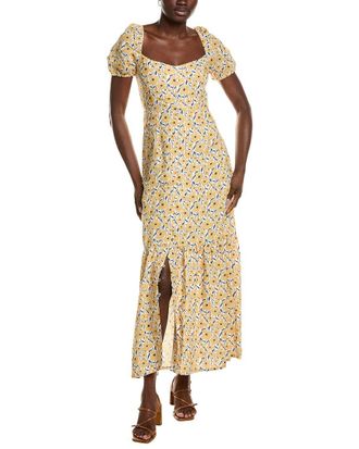 Emerson Fry Luie Linen-Blend Maxi Dress