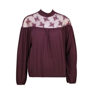 Am&eacute;lie & Am&eacute;lie Louvain Top - Dames - Blouses & Shirts - Paars - Maat: L/Xl Poliester