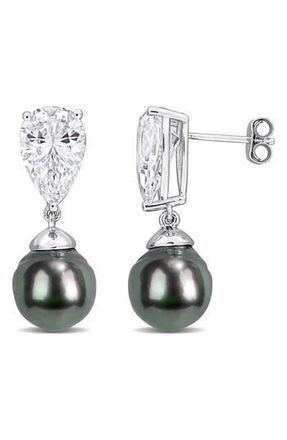 Delmar Cultured Tahitian Pearl Drop Earrings in Black at Nordstrom Rack