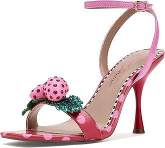 Blue by Betsey Johnson Addison Womens Sandals Red Pink : 9.5 M, Synthetic