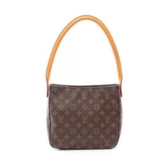 Louis Vuitton Pre-owned Looping MM Monogram Coated Canvas Schoudertas - Dames - Pre-owned - Bruin - Maat: ONE Size Leer
