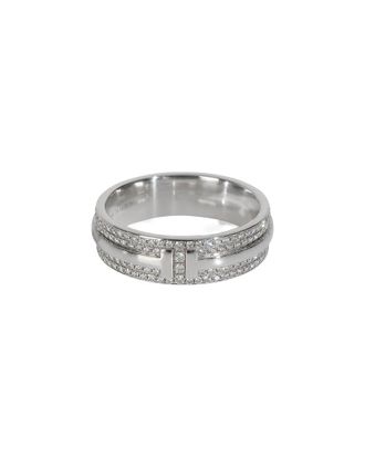 Tiffany & Co. Tiffany T Wide 18K Gold 0.57 ct. tw. Diamond Ring (Authentic Pre-Loved)