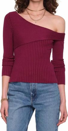 Heartloom Finley Knit Sweater In Merlot