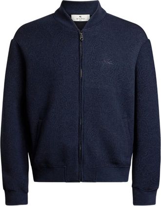 Etro Bomber con effetto jacquard - Blu