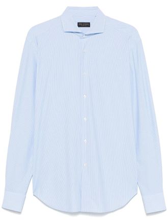 Dell'Oglio Gestreept overhemd - Blauw