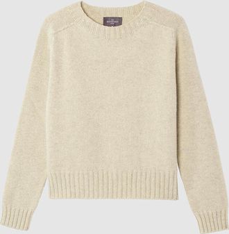 Eric Bompard Pull Col Rond Cachemire Avoine