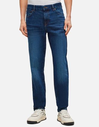 HUGO BOSS Mens Boss ReMaine Regular Fit Jeans - Roots Dark Blue - Navy - Size: 30/32/32