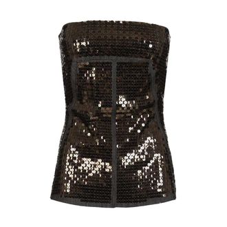 Rick Owens Bustier Top - female - Rick Owens - Sleeveless Tops - Black - M - Tops