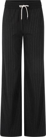 Marc Cain Wijde broek - Dames - Wijde Broeken - Zwart - XL - Broeken
