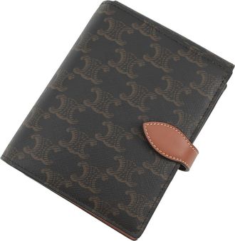 Celine Gold Canvas Leather Pochette (Pre-Owned)