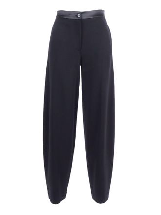 Emporio Armani Minimalist Tapered Ankle Straight-Leg Pants
