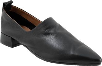 Bueno Womens Marley Pointed-Toe Slip On Shoes In Black