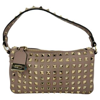 Valentino Valentino Garavani Poudre All Over Rockstud Kleine Schoudertas in Nude Leer