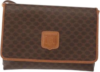 Celine Pre-owned Canvas Crossbody Tas - Dames - Vintage Schoudertas - Bruin - ONE Size - Vintage