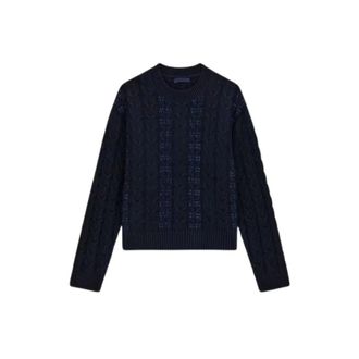 Guess Cassandra Sweater - Dames - Ronde hals truien - Blauw - XS - Katoen - Truien & Vesten