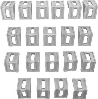 OEM 20 Pezzi Connettori Angolari In Alluminio 40x35mm Per Profili Industriali 4040-crezuo