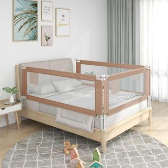 vidaXL vidaXL Sponda Letto di Sicurezza per Bambini Talpa 160x25cm in Tessuto