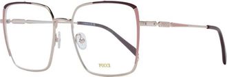 Pucci Elegante Vierkante Metalen Optische Monturen - Dames - Brillen - Grijs - ONE Size - Accessoires