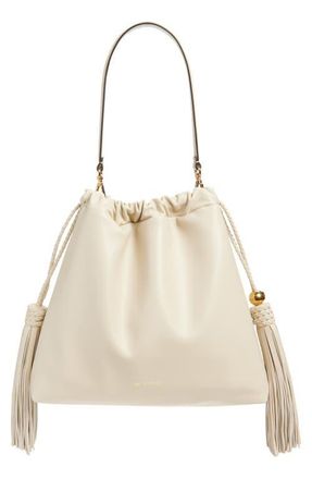 Etro Medium Kalispera Tassel Leather Shoulder Bag in Hazelnut at Nordstrom