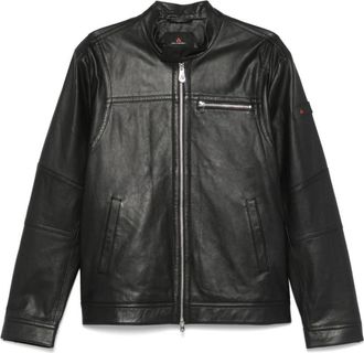 Peuterey Luxe Zwarte Bovenkleding Jas - Heren - Leren en Su&egrave;de Jassen - Zwart - L - Leer - Jassen