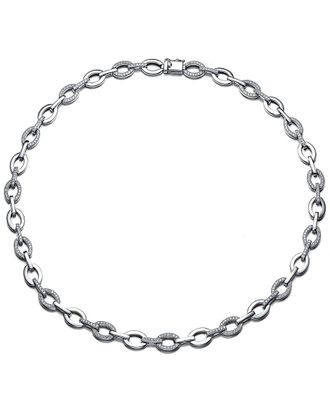 Genevive Silver Cz Necklace