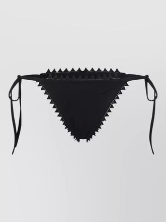 Jacquemus mid waist slip bikini bottom picot