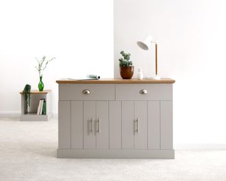 GFW Kendal Large Sideboard in Grey