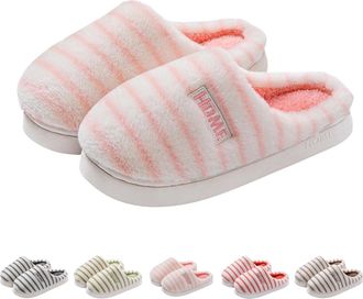 Generic Womens Soft Slippers, Womens Elegant Slippers, Warm House Slippers, Plush Cotton Slippers, Indoor Household Shoes, Non-Slip Slip-On Shoes, Couple Wint