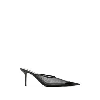 Saint Laurent Black Transparent Cassandre Pumps
