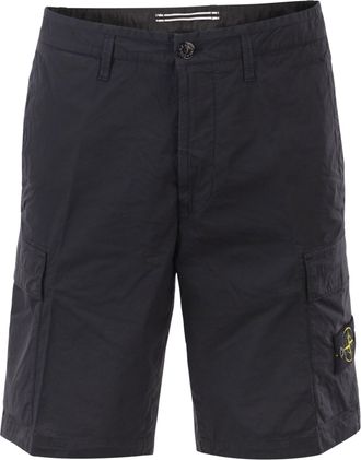 Stone Island Cargo-Bermudashorts mit normaler Passform und Rei&szlig;verschlusstaschen