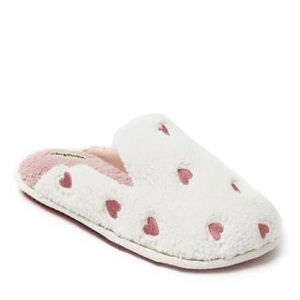 Dearfoams Yellow Sun Teddy Scuff Slipper in Muslin at Nordstrom, Size X-Large