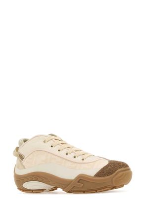 Fendi Mens Multicolor Fabric Fendi Lab Sneakers White