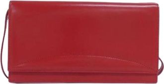 Loewe Pre-owned Clutches, female, Red, Size: ONE SIZE Pre-owned Leather Clutch