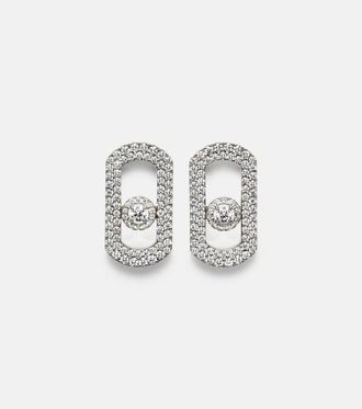 Messika So Move 18kt white gold earrings with diamonds