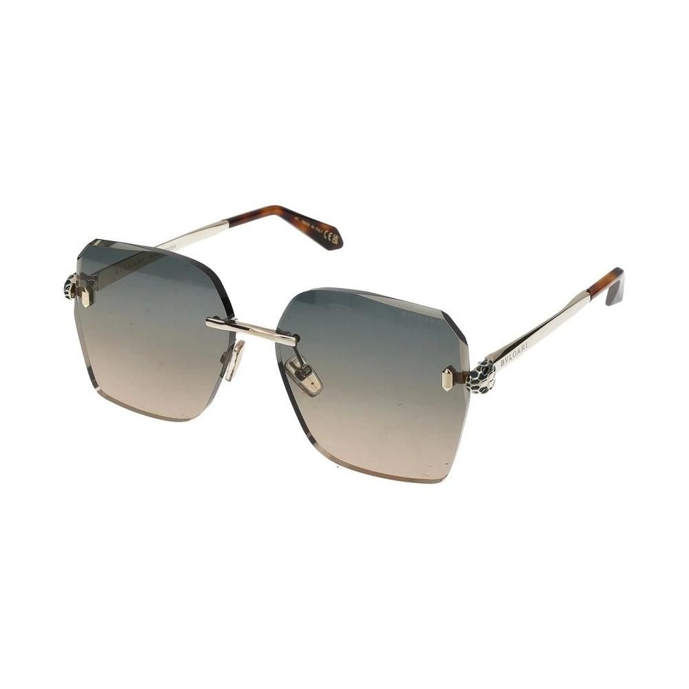 Bvlgari BV40066U 33P 58 Metal Gold Green Gradient Sunglasses Bulgari Bvlgari Serpenti Forever Bv40066u Women Gold Geometric  main image 3