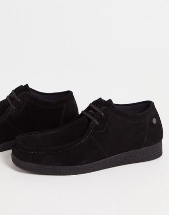 Jack & Jones Scarpe in camoscio nere-Nero