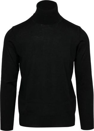Paolo Pecora Maglia Lupetto - Heren - Coltruien - Zwart - S - Wol - Truien & Vesten
