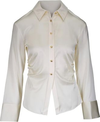 Veronica Beard Top Shiona con bottoni - Toni neutri