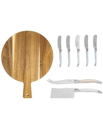 French Home Laguiole Cheese Knife & Spreader Set With Board