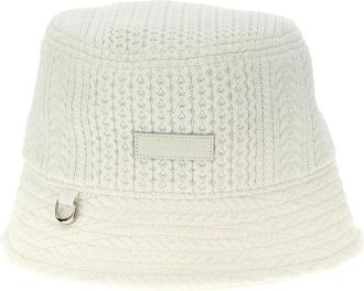 Jacquemus Le Bob Belo Bucket Hat - unisex - Hoeden - Wit - 56 CM - Nylon - Accessoires