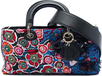 Dior Pre-owned Dior Medium Beaded Ribbon Embroidered Floral Lady D Joy Ladies OINSIYKDTFNTTN4R