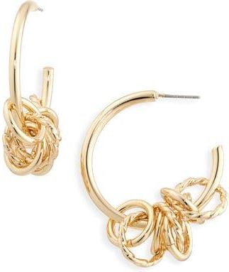 Nordstrom Rack Slinky Ring Hoop Earrings in Gold at Nordstrom Rack