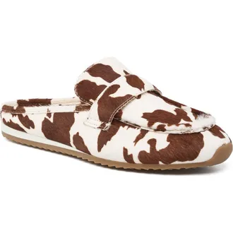 J/Slides Paula Leather Mule in Brown at Nordstrom, Size 6.5