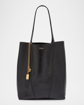 Chloé Spin Medium Tote Bag in Leather
