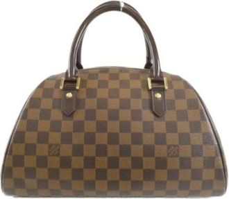 Louis Vuitton Pre-owned Handbags, female, Brown, Size: ONE SIZE Pre-owned Coated Canvas Handbag